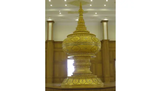 缅甸人民议会里的摆设