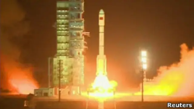 “天宫一号”无人飞行器发射升空