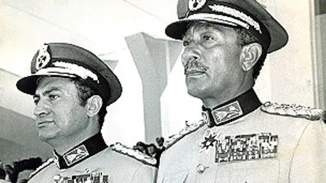 আনোয়ার সাদাত ও হোসনি মুবারক