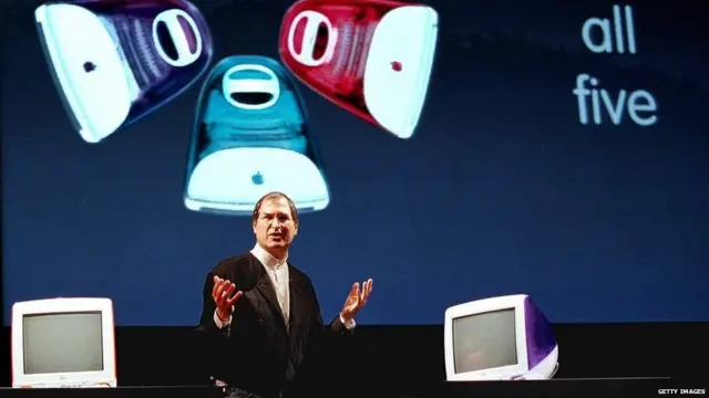 Jobs apresenta a série colorida do iMac