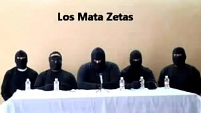 Captura de video del grupo Matazetas. Foto: AFP