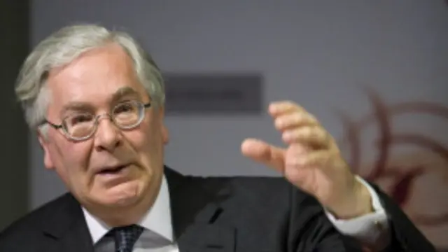 Mervyn King, gobernador del Banco de Inglaterra