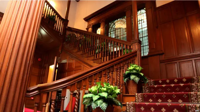 孙中山纪念馆内的楼梯（02/10/2011，BBC中文网图片）