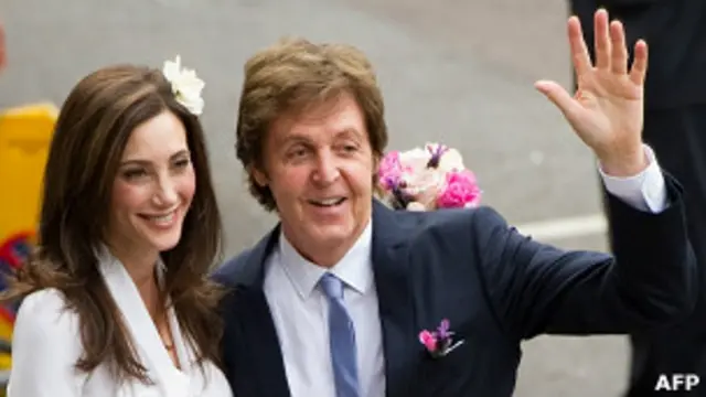 Пол Маккартни и Нэнси Шевелл 