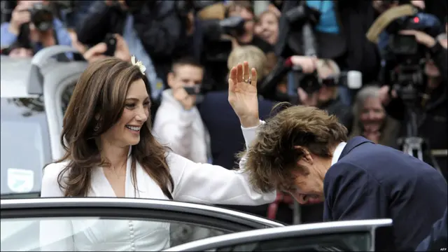 Пол Маккартни и Нэнси Шевелл после свадьбы