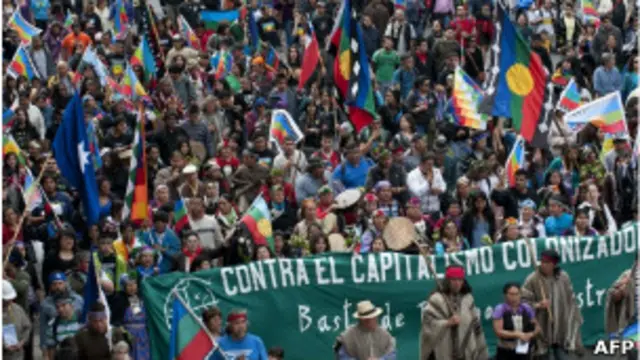 демонстрация в Сантьяго