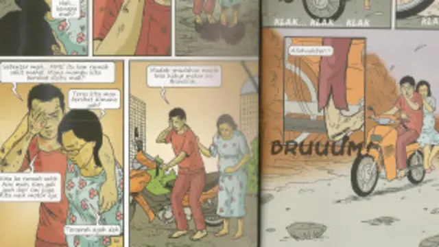 Kisah Iwan dan istri dalam komik