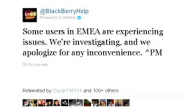 ब्लैकबैरी के लिए ये समस्या, बाज़ार की स्थितियों के मुताबिक बहुत बुरे समय पर आई है