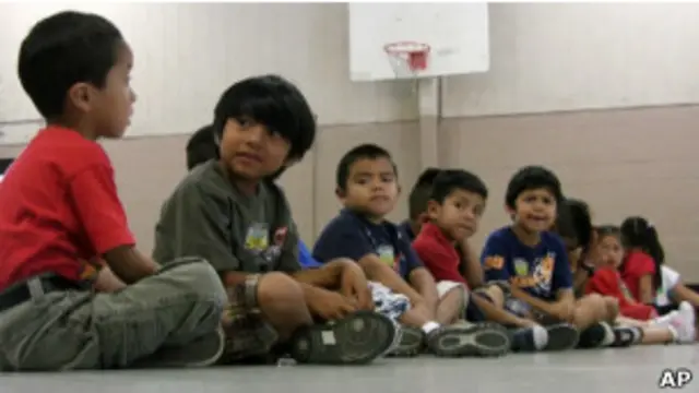 Crianças filhosvarias contas bet365imigrantes no Alabama. AP