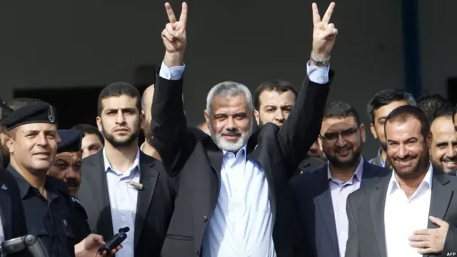 Лидер группировки ХАМАС Исмаил Хания 