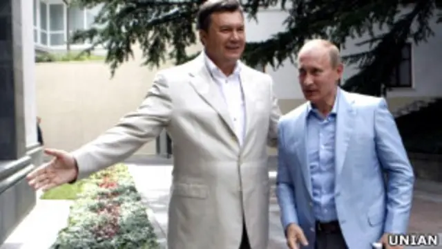 Путин и Янукович в Крыму