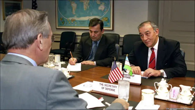 2001 йилнинг ноябрида Ташқи ишлар вазири ўринбосари ва Мудофаа вазири Содиқ Сафоев ва Қодир Ғуломов Пентагонда музокаралар олиб боришди.