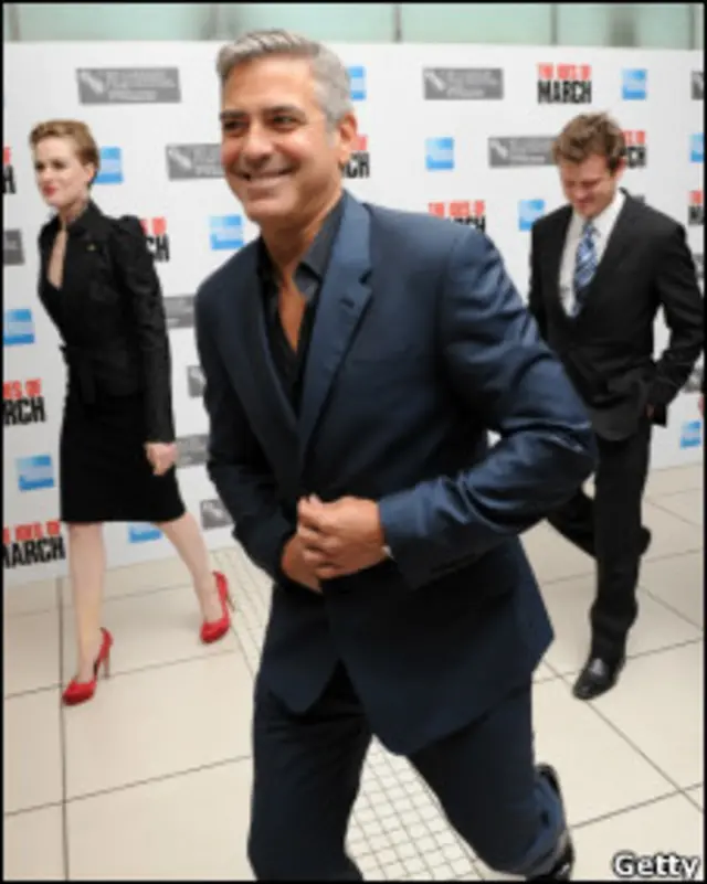 克鲁尼2011年10月在伦敦电影节