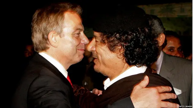 Gaddafi dan Tony Blair