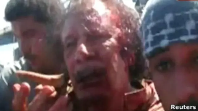 Hình ảnh cuối cùng của ông Gaddafi