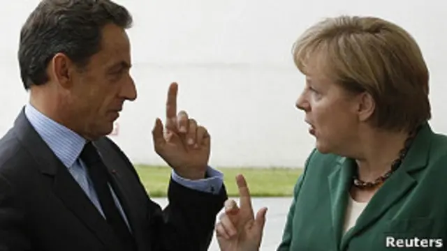 Николя Саркози и Ангела Меркель