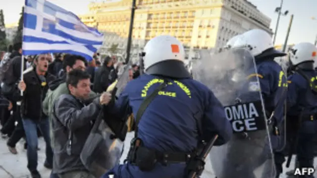 Protesta en Grecia