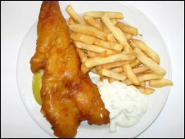 英国传统的炸鱼薯条