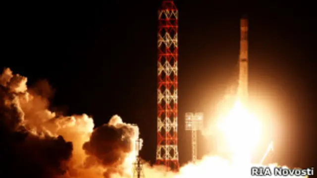 Запуск ракеты-носителя "Зенит-2SБ" с космодрома "Байконур"