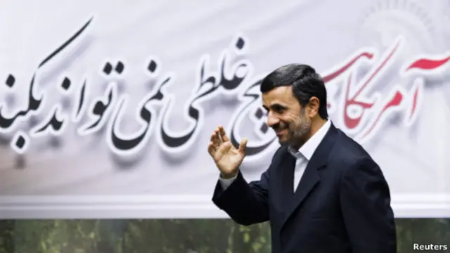 Presiden Iran, Mahmoud Ahmadinejad.
