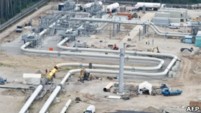 Газораспределительная станция в городе Любмин, Германия