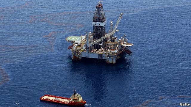 Plataforma Petrolera en el Golfo de Mexico
