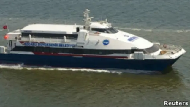 Kapal feri sejenis ini yang dibajak oleh seorang warga Kurdi, namun berhasil digagalkan pasukan komando Turki.