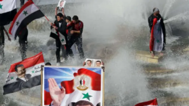 Акция протеста в Дамаске