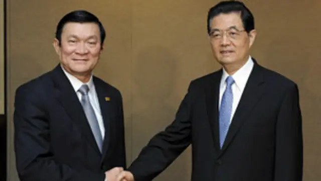 Hai ông Trương Tấn Sang và Hồ Cẩm Đào