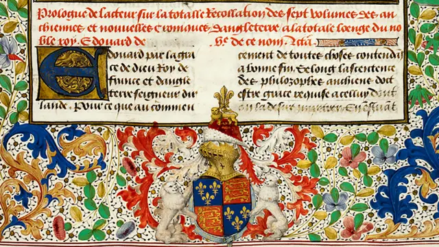 Las imágenes y palabras no están plasmadas en papel sino en piel de animales. El material es fuerte. Gracias al uso de ese tipo de pergamino, los manuscritos han sobrevivido. © British Library/British Library Board