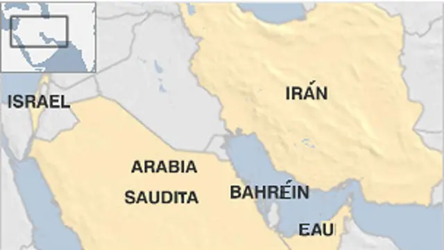 mapa del Medio Oriente
