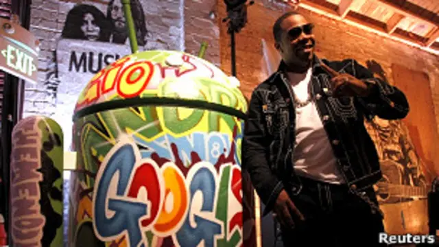 Рэпер Баста Раймс на презентации проекта Google Music