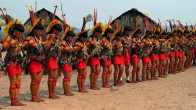 Ritual de índios enawene-nawe (Foto: acervo Iphan)