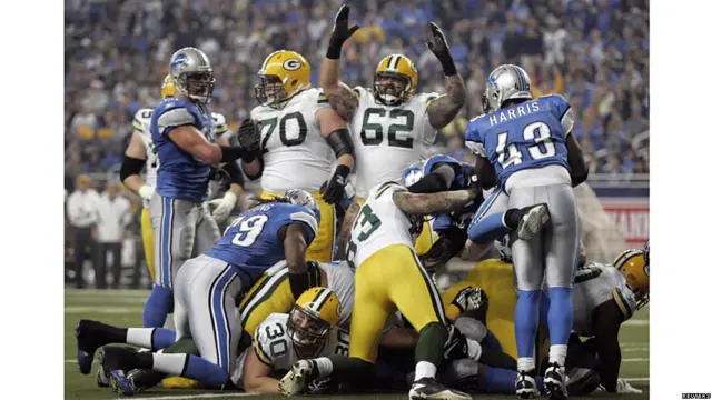Juego de Acción de Gracias de Detroit Lions contra GreenBay Packers