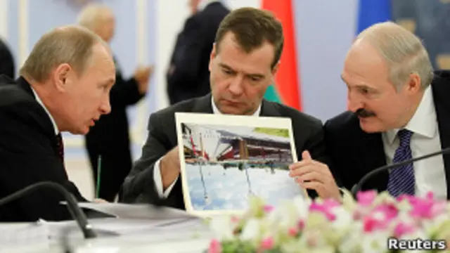Путін, Медведєв, Лукашенко