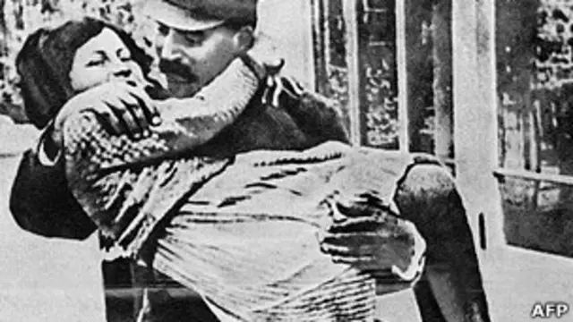 Stalin y su única hija.