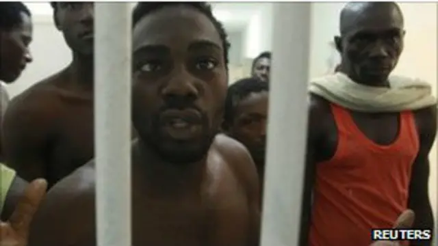 معتقلون في ليبيا من الافارقة من مناطق جنوب الصحراء 