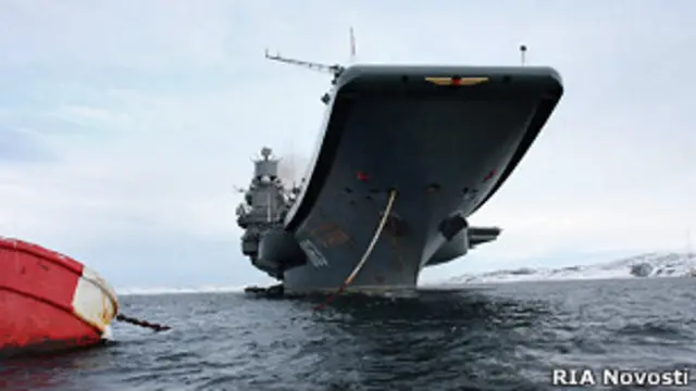 Россия заявляет, что поход авианосца "Адмирал Кузнецов" к берегам Сирии не связан с ситуацией в этой стране