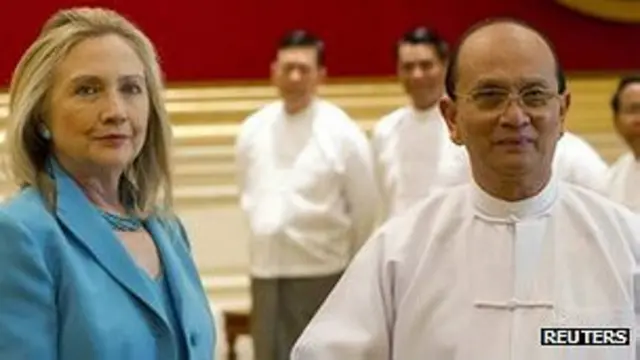 Tổng thống Thein Sein đã có cuộc gặp gỡ với Ngoại trưởng Hoa Kỳ Hillary Clinton hôm thứ Sáu.