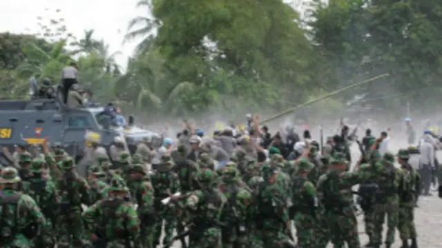 Tentara menghadang protes kelompok OPM