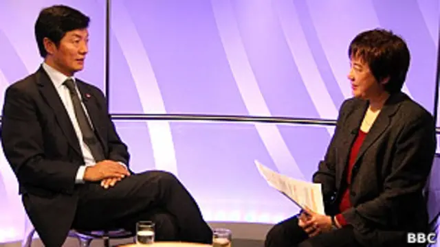 洛桑桑盖接受BBC中文网专访