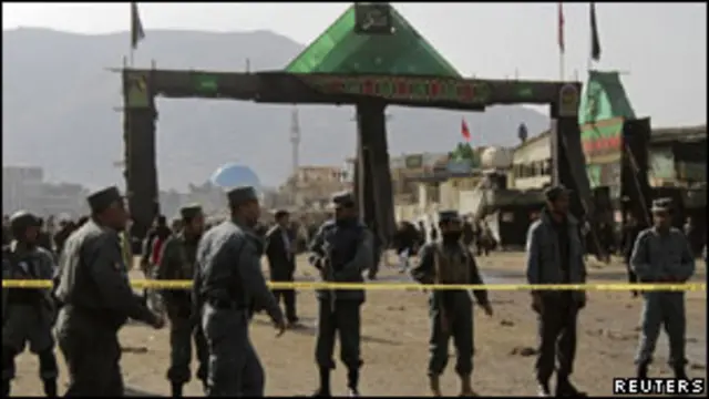 Suasana setelah ledakan di Kabul