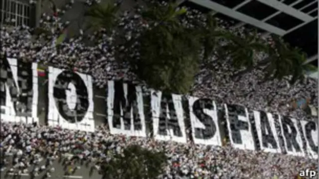 Marcha contra las FARC en Colombia