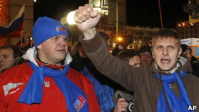 Активисты прокремлевских движений