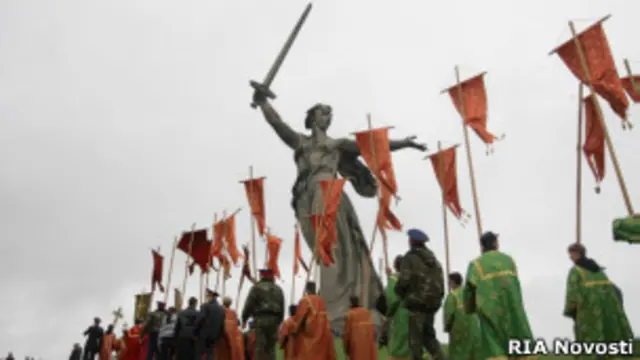 Религиозная процессия в Волгограде