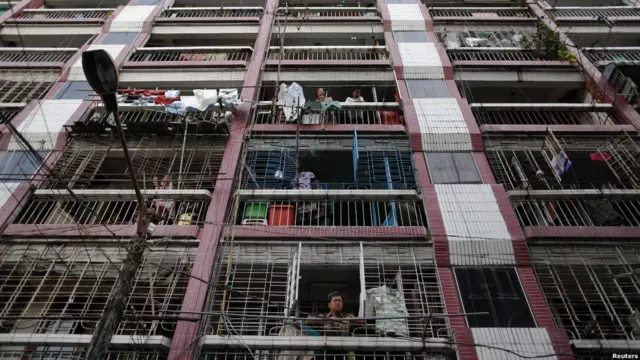 Rumah susun di Rangoon