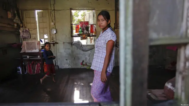 Rumah penduduk di Rangoon