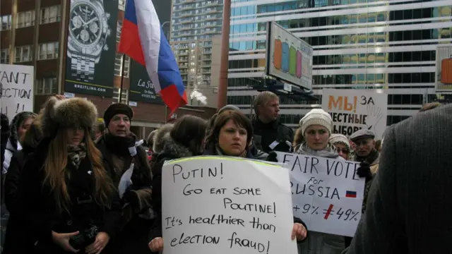 Акция в Торонто