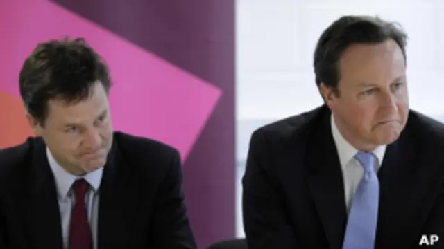 Нік Клегг і Девід Камерон