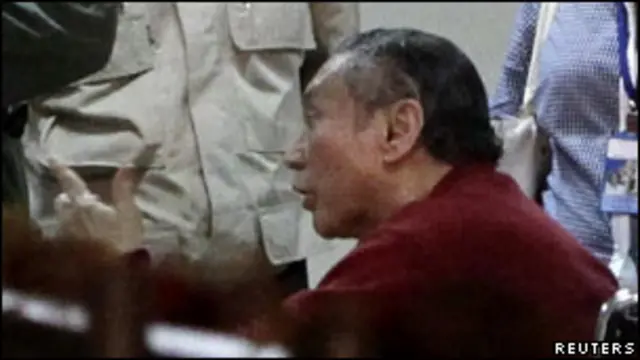 Manuel Antonio Noriega a su llegada a la prisión de Panamá, en 2011. 